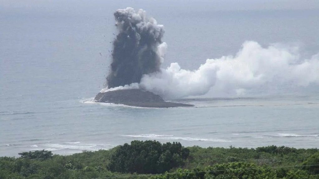 A New Island Emerges off the Coast of Iwo Jima