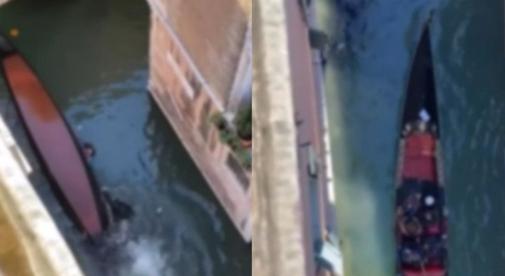 Panic in Venice as Gondola Capsizes in Canal: Tourists End Up in Water&nbsp;[Video]