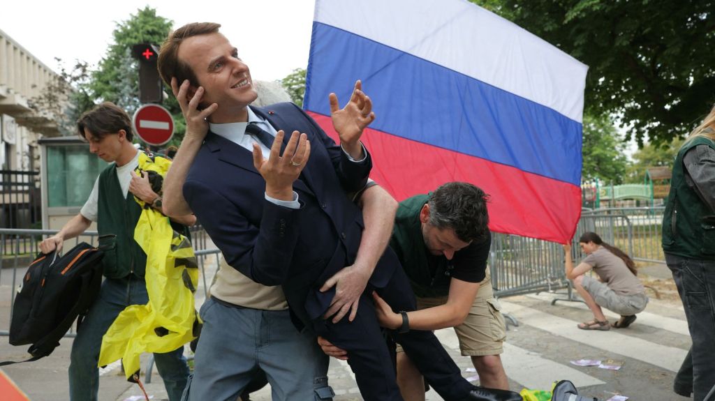 Greenpeace Activists Target Macron’s Wax Figure in Bold Protest Against Franco-Russian&nbsp;Ties