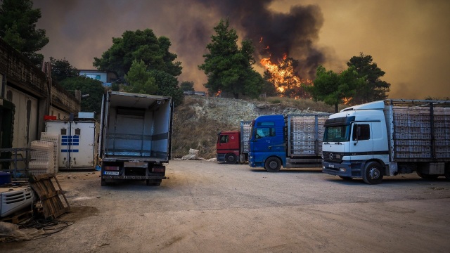 Wildfires Rage Across Greece, Turkey, and Europe Amid Heatwave and Strong&nbsp;Winds
