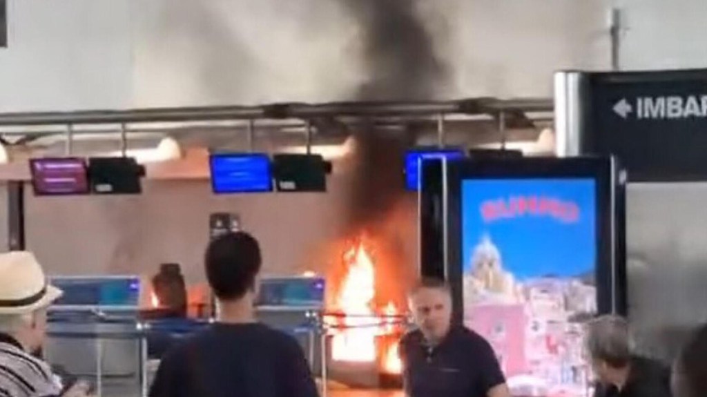 Chaos at Milan’s Malpensa Airport as Man Sets Fire to Check-In&nbsp;Desk